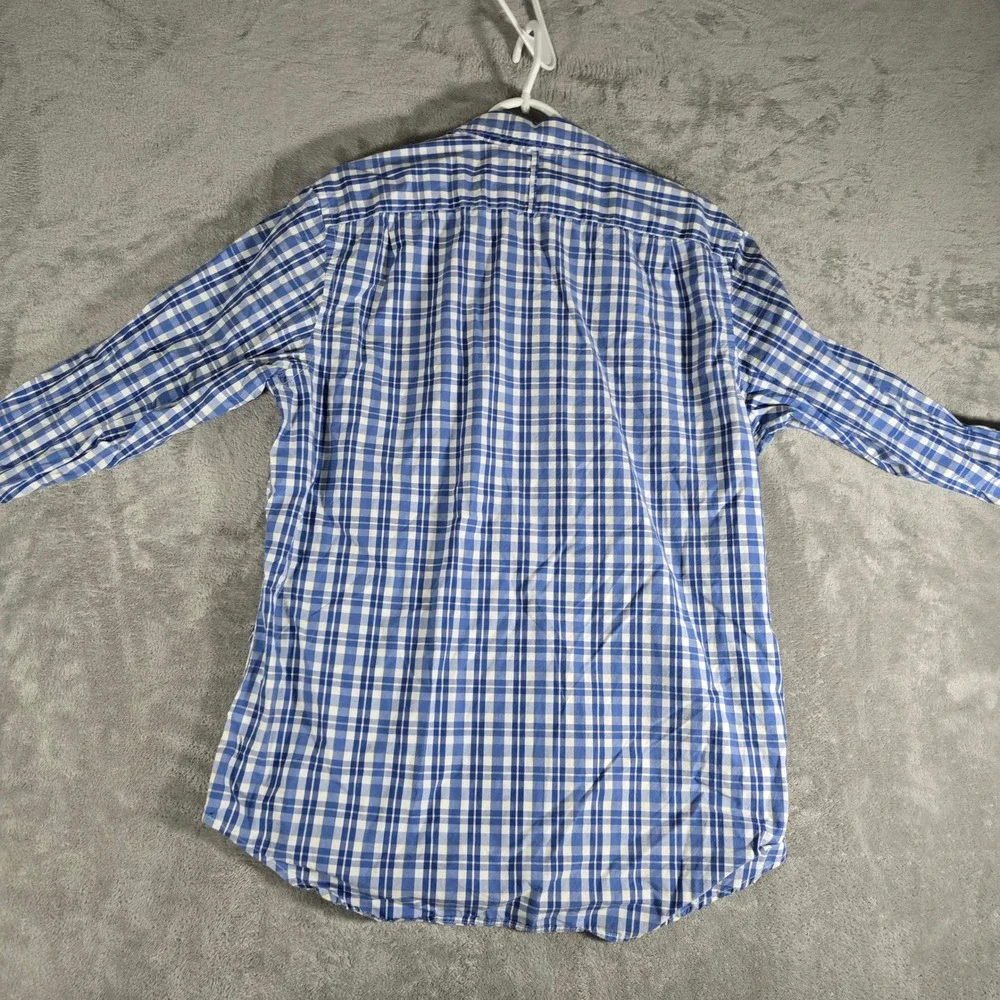 Banana Republic‎ Soft Wash Plaid Button Up Shirt Long Sleeve Cotton L